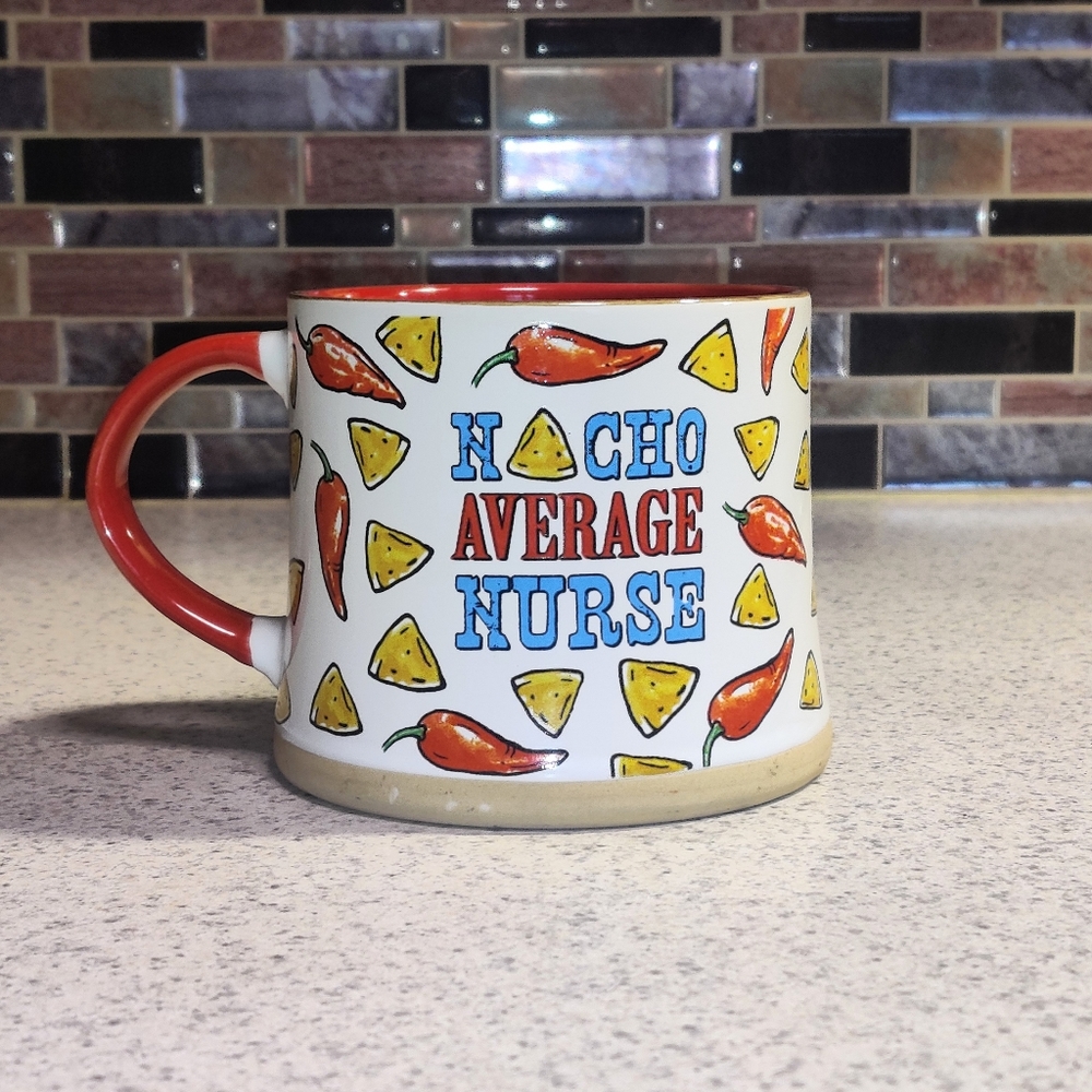 Nacho Average Nurse 17 oz Mug Nacho Chips Chilli Peppers